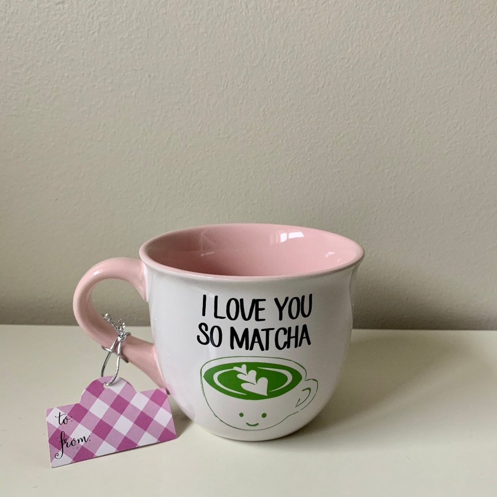 NWT “ I Love You So Matcha” Tea Mug